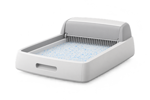 PetSafe ScoopFree Crystal Pro — AI-assisted editorial representation, not a photograph