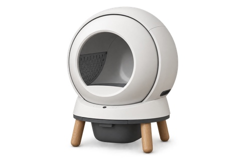 PetSafe ScoopFree SmartSpin — AI-assisted editorial representation, not a photograph